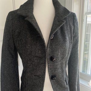 JCrew Wool Herringbone Blazer Size 2 Women's